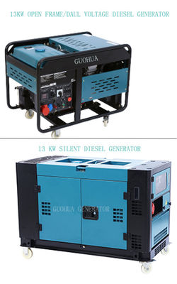 12kw/13kw/15kw/20kw 소형 조용 디젤 발전기 가정용 등급 전압 220V/220V 380V