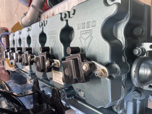 T140GF-S Genset 모델 T12-1 엔진 모델 Sinotruk Fuqiang Power 180kw 가스 발전기