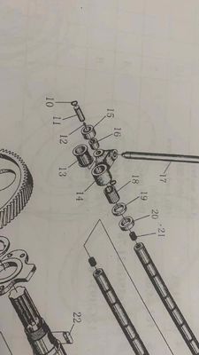 표준 부품 12v 디젤 엔진 예비 부품  casting roller ang arm assembly
