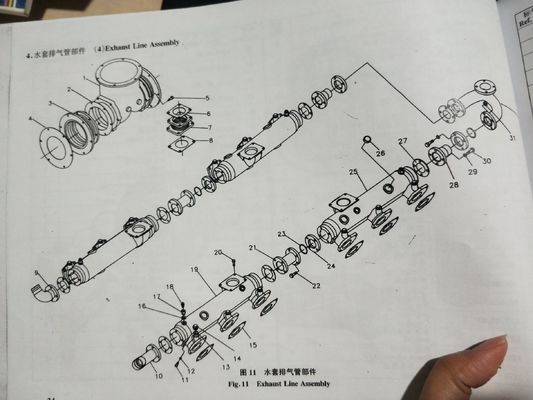 6 실린더 모래 펌프 보트 및 엔진 부품으로 수중에서 원활한 운송