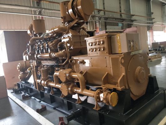 1MW 전력 발전소 12V190 가스 발전기와 사용자 정의 요청 옵션으로 장착