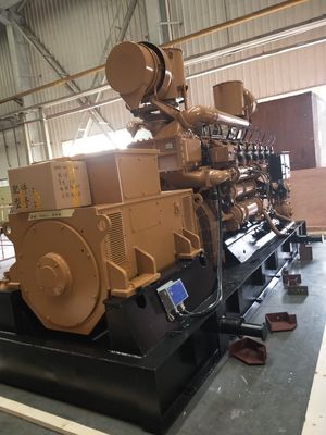 1MW 전력 발전소 12V190 가스 발전기와 사용자 정의 요청 옵션으로 장착