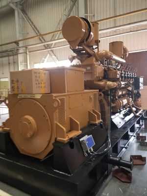 1MW 전력 발전소 12V190 가스 발전기와 사용자 정의 요청 옵션으로 장착