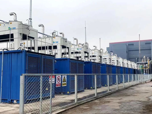 작은 철강 재료 20MW 산업 후기 가스 발전기 지속가능성 및 생산