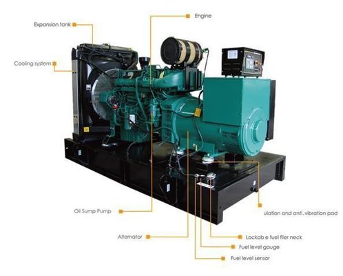 500kVA 수로 융합된 천연가스 생성기 400/230V 4566*2040*2195mm