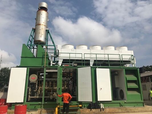 1MW 가스 발전기 세트, V형 실린더 배열과 AC 3단계 출력 유형