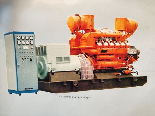 알루미늄 엔진 모델 Z12V190bd2 발전기 모델 Ifc6502 500kw 디젤 발전기 100kg