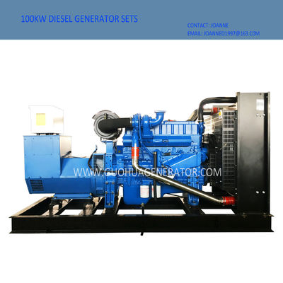 100kW 디젤 발전기 세트 브러쉬 없는 수냉 젠셋 기본 연료 탱크 Y100